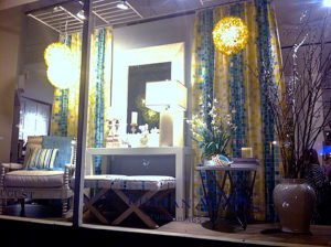 Amy Lau window display for Lillian August